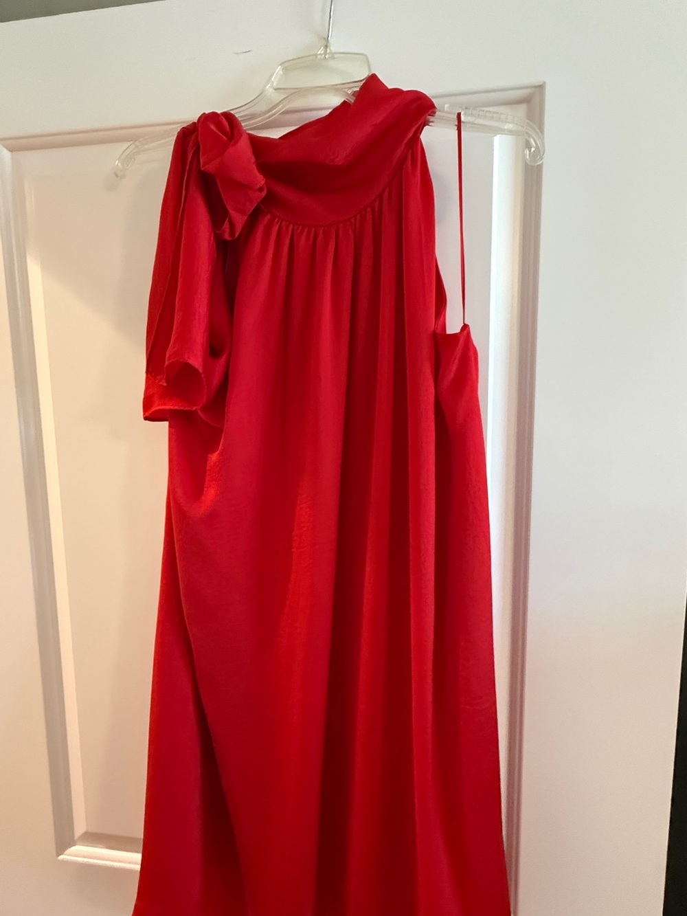 glam Red Midi Dress